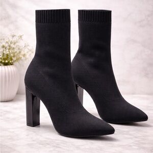 SHEIN Black Ankle Sock Booties size 8
